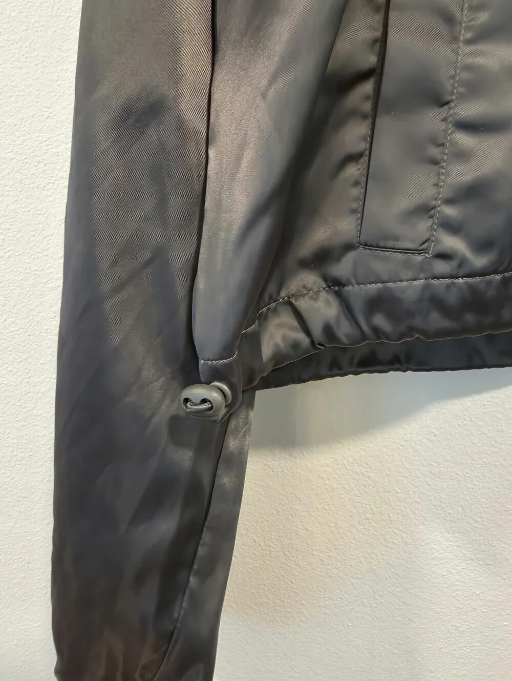 Skims Utility Sport Zip Up Jacket in Gunmetal